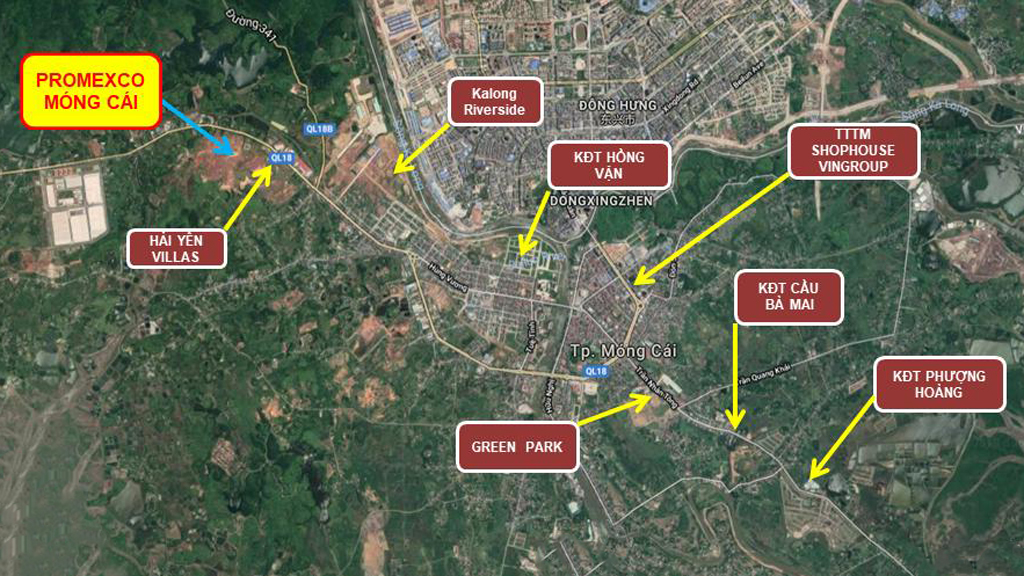 So sánh các Dự án Đất nền tại thành phố Móng Cái, tỉnh Quảng Ninh